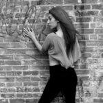 black and white